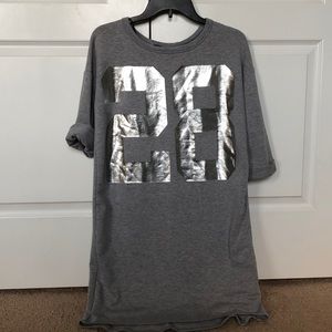 F21 Quarter Sleeve Gray Sweat Dress
